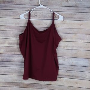 Burgundy Tank Plus size 22/24